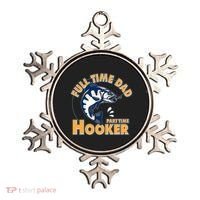 Funny Fishing Full Time Dad Part Time Hooker Ornament thumb 0