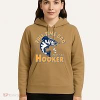 Funny Fishing Full Time Dad Part Time Hooker Hoodie thumb 5