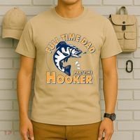 Funny Fishing Full Time Dad Part Time Hooker T-Shirt thumb 6