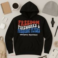 Freedom Fireworks & Frequent Flyers Emergency Department Hoodie thumb 3