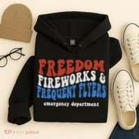 Freedom Fireworks & Frequent Flyers Emergency Department Hoodie thumb 4