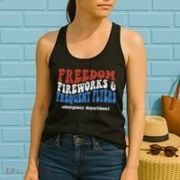 Freedom Fireworks & Frequent Flyers Emergency Department Women's Tank Top thumb 2