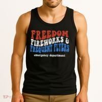 Freedom Fireworks & Frequent Flyers Emergency Department Tank Top thumb 3