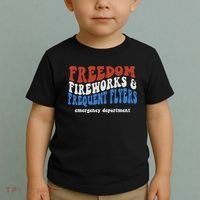 Freedom Fireworks & Frequent Flyers Emergency Department Toddler T-Shirt thumb 2