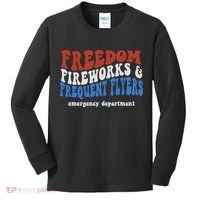 Freedom Fireworks & Frequent Flyers Emergency Department Kids Long Sleeve Shirt thumb 0