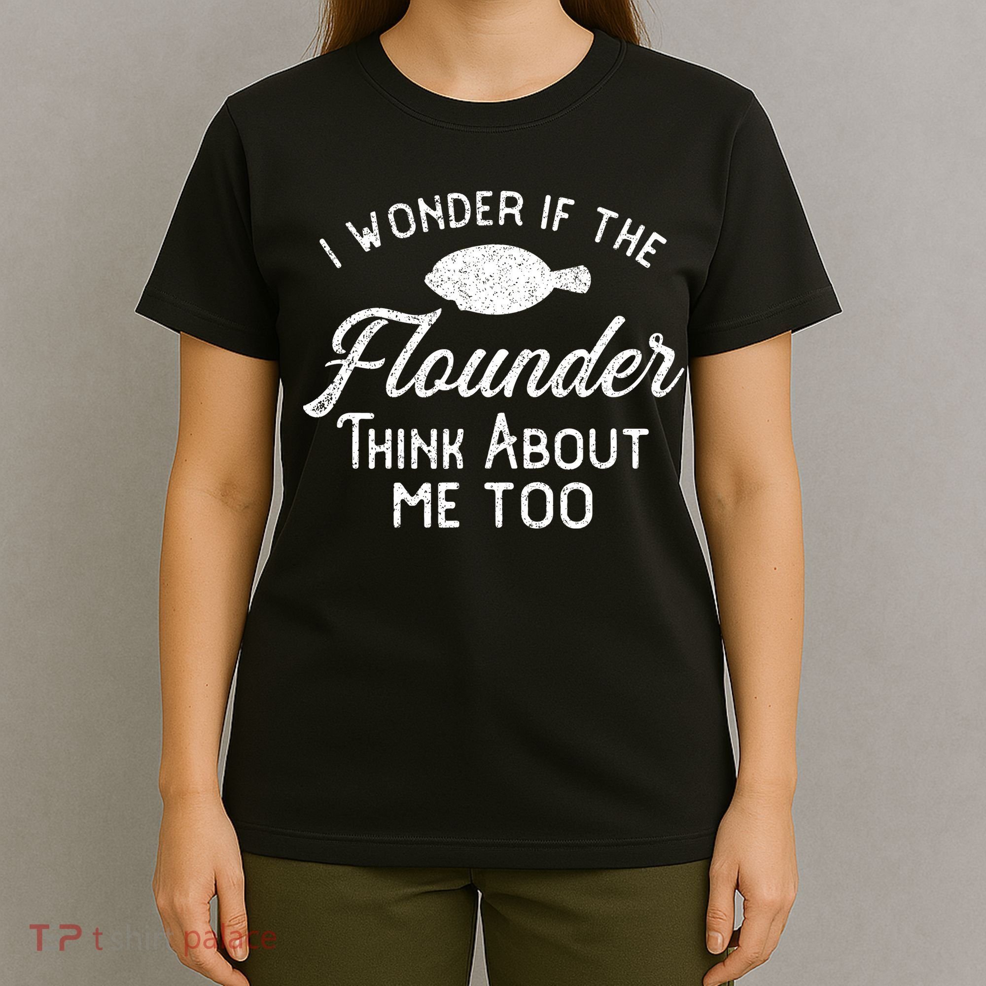 Funny Flounder Fishing Gigging T-Shirt