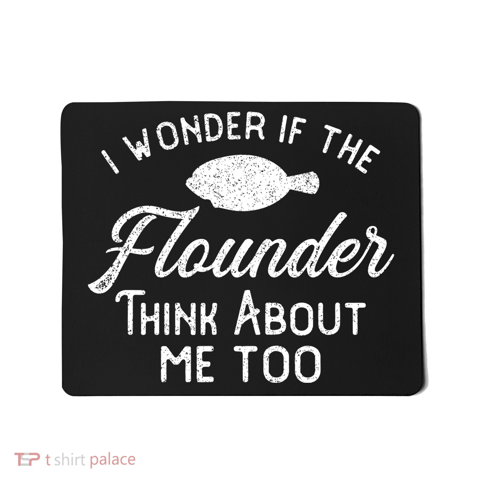 Funny Flounder Fishing Gigging Mousepad