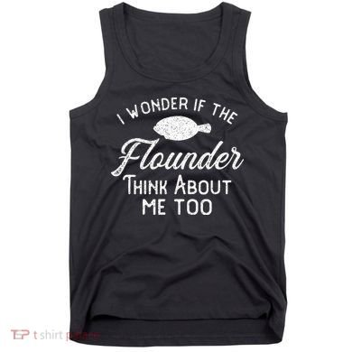 Funny Flounder Fishing Gigging Tank Top