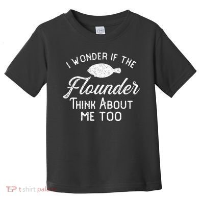 Funny Flounder Fishing Gigging Toddler T-Shirt