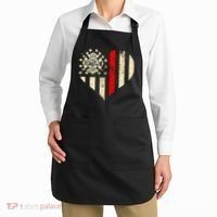 Funny Firefighter Fireman Heart Apron thumb 2