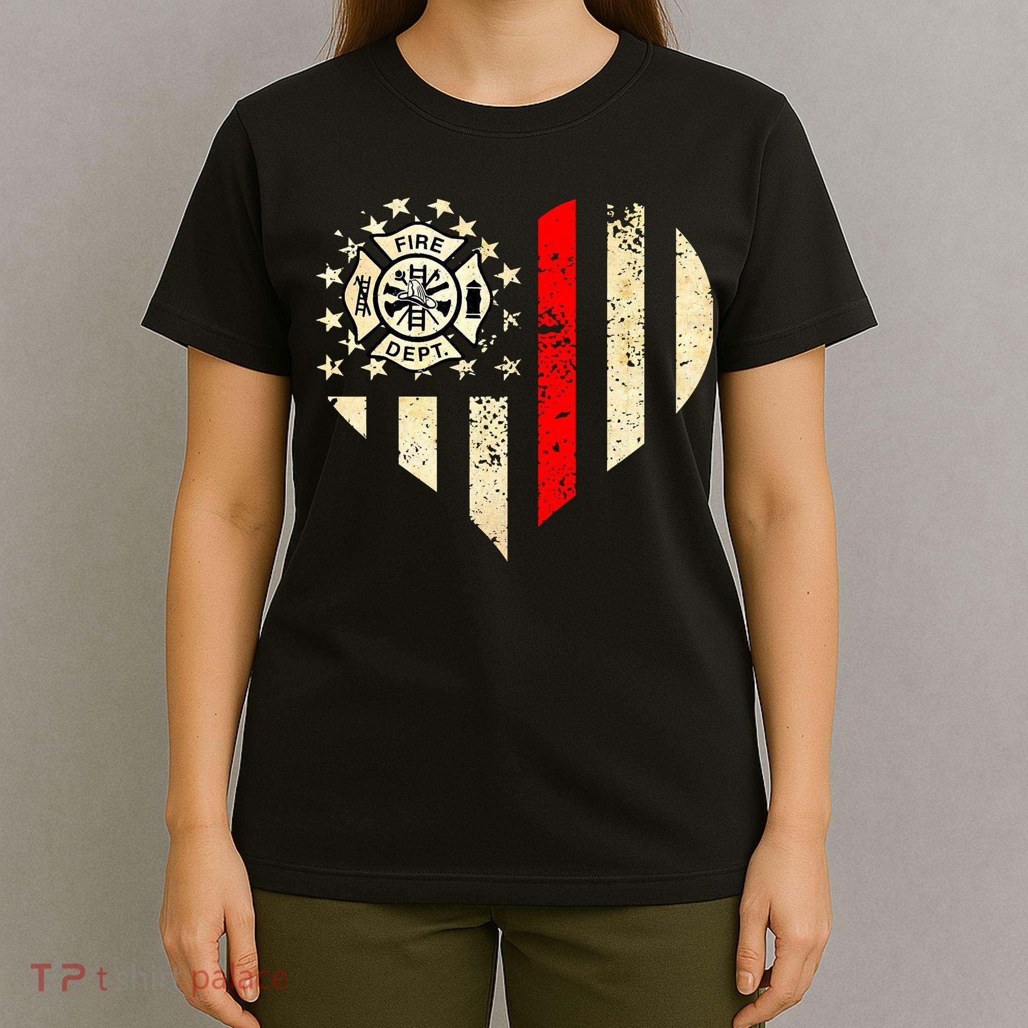 Funny Firefighter Fireman Heart T-Shirt