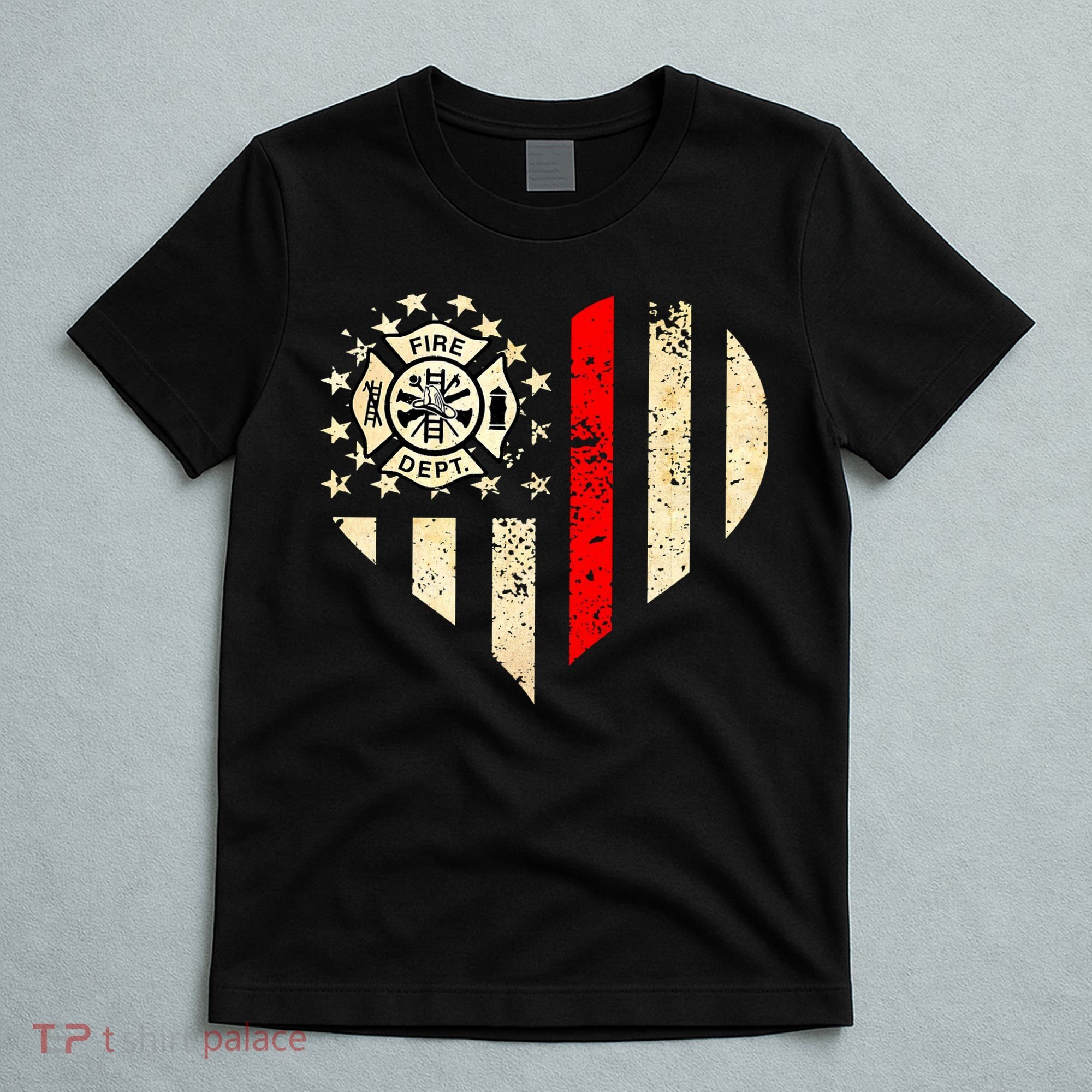 Funny Firefighter Fireman Heart T-Shirt