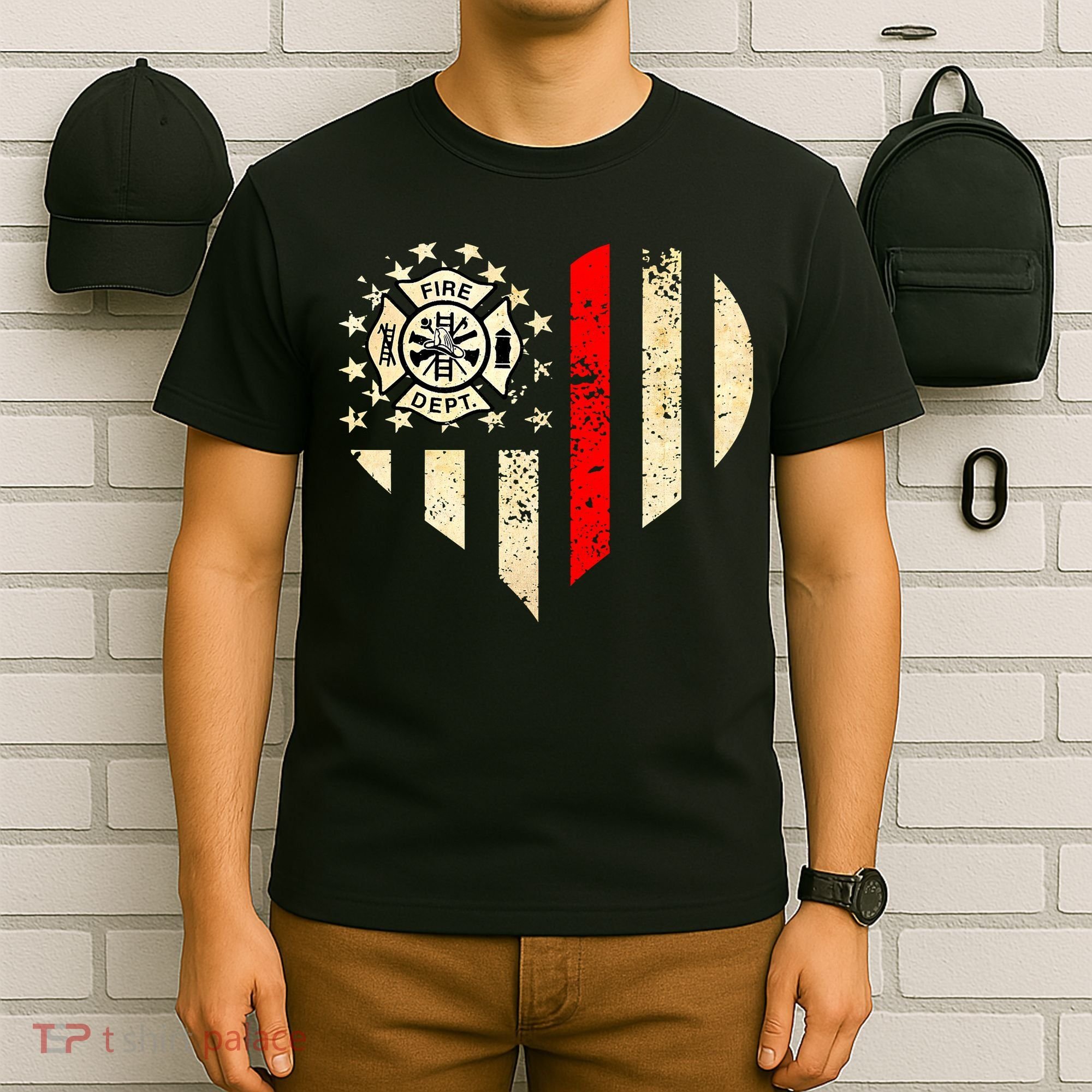 Funny Firefighter Fireman Heart T-Shirt