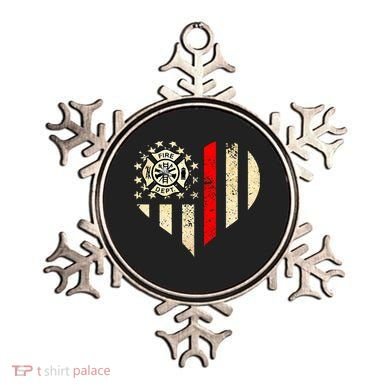 Funny Firefighter Fireman Heart Ornament