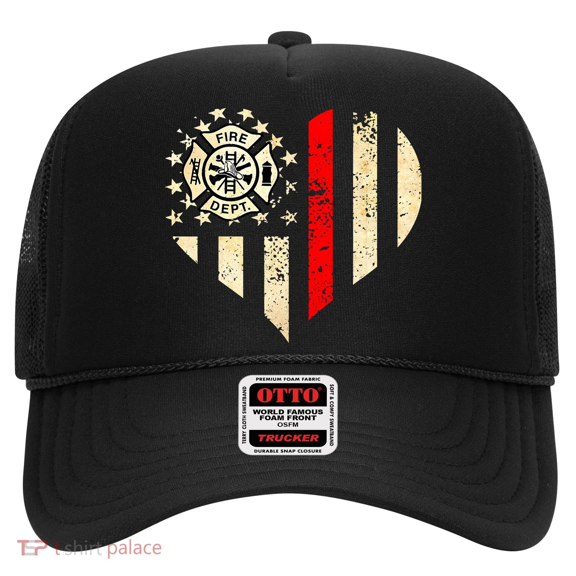 Funny Firefighter Fireman Heart Hat