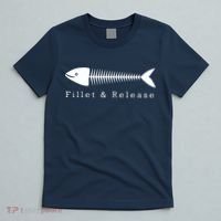 Funny Fishing Fisherman Humor Tee Fillet And Release T-Shirt thumb 5