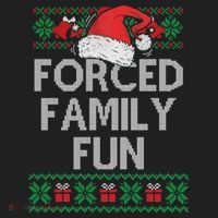 Forced Family Fun Sarcastic Funny Christmas Ugly Xmas Hat thumb 2
