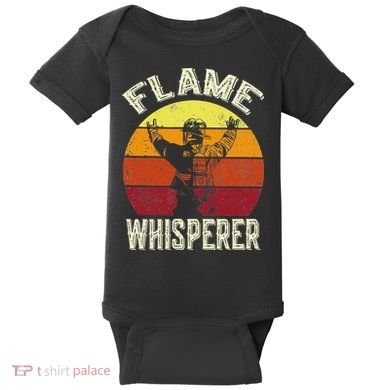 Funny Firefighting Fireman & Volunr Firefighter Baby Bodysuit