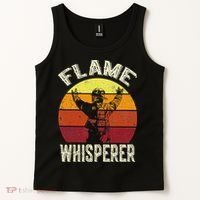 Funny Firefighting Fireman & Volunr Firefighter Tank Top thumb 2