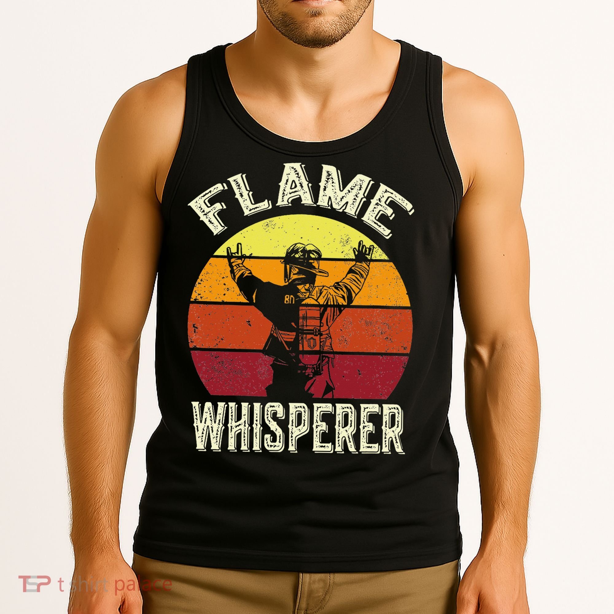 Funny Firefighting Fireman & Volunr Firefighter Tank Top