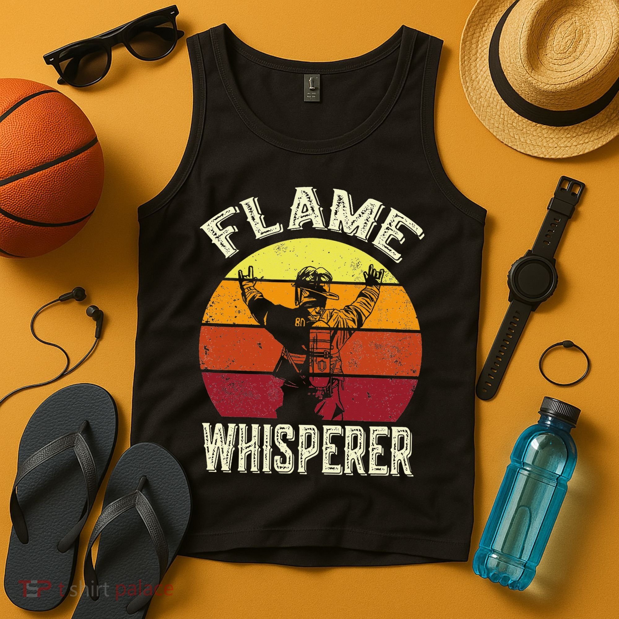 Funny Firefighting Fireman & Volunr Firefighter Tank Top