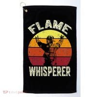 Funny Firefighting Fireman & Volunr Firefighter Golf Towel thumb 0
