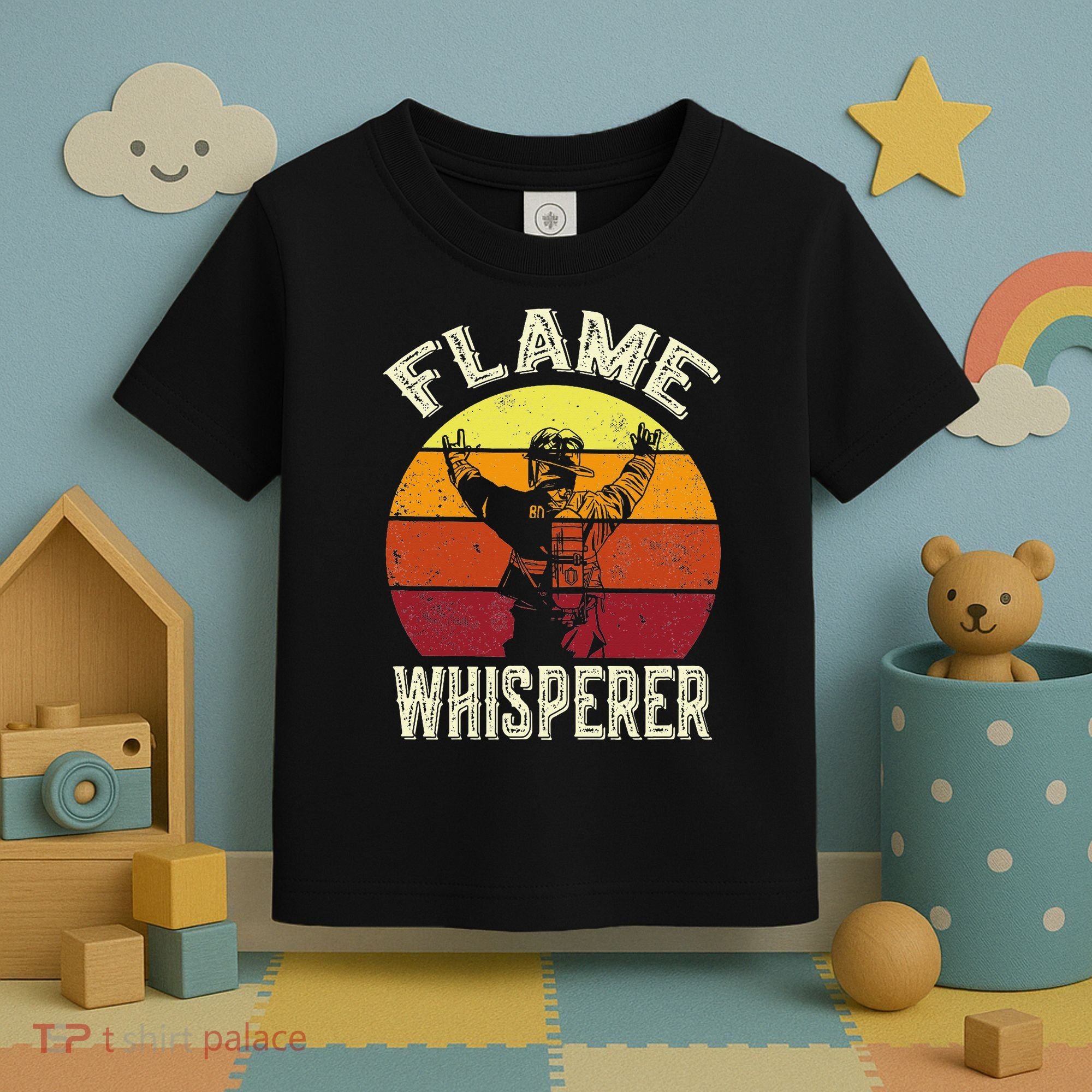 Funny Firefighting Fireman & Volunr Firefighter Toddler T-Shirt