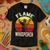 Funny Firefighting Fireman & Volunr Firefighter Kids T-Shirt thumb 3