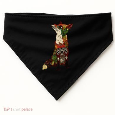 Floral Fox USA-Made Doggie Bandana