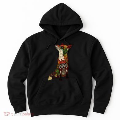 Floral Fox Hoodie