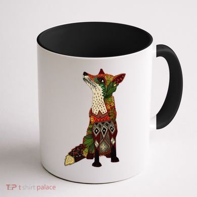 Floral Fox Coffee Mug back