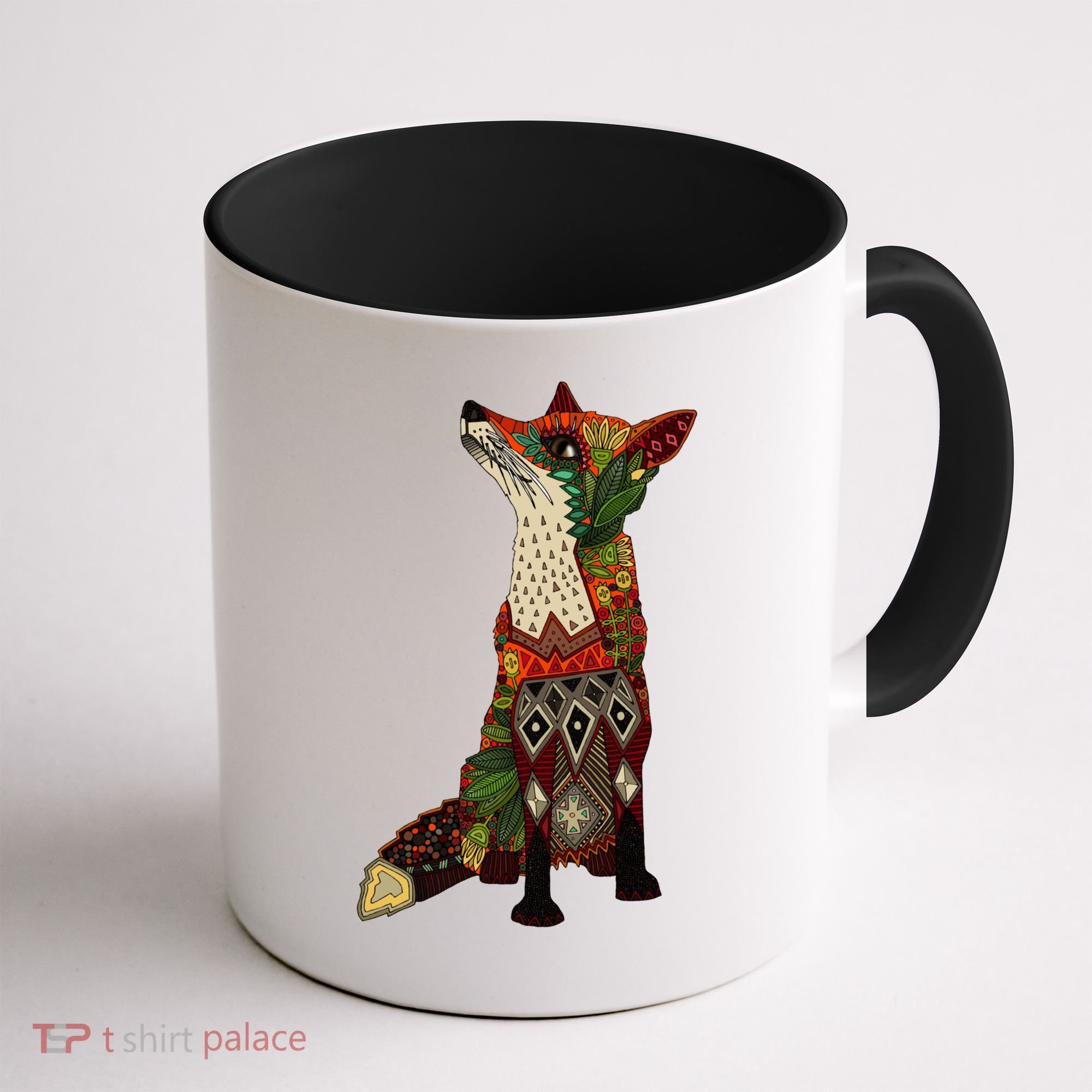 Floral Fox Coffee Mug