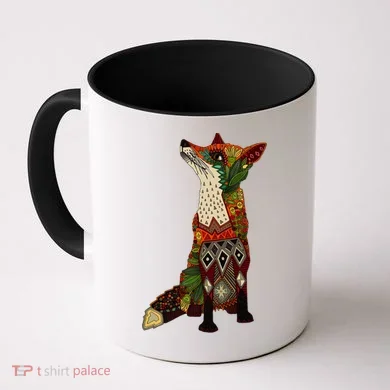 Floral Fox Coffee Mug