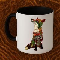 Floral Fox Coffee Mug thumb 2