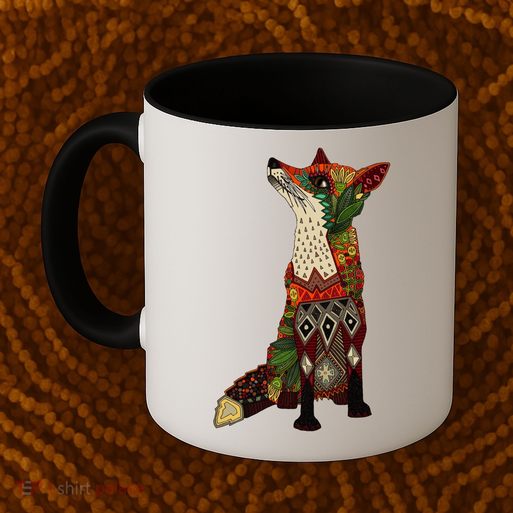 Floral Fox Coffee Mug