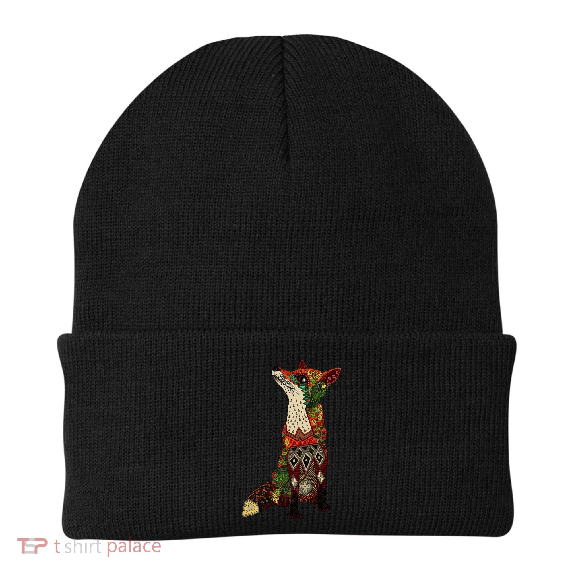 Floral Fox Beanie