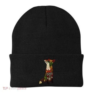 Floral Fox Beanie