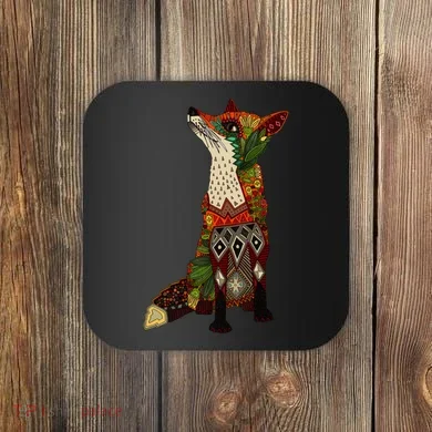 Floral Fox Coaster