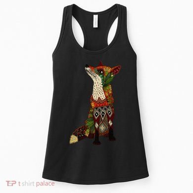 Floral Fox Women's Tank Top