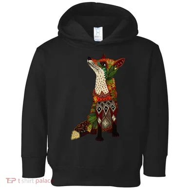 Floral Fox Toddler Hoodie