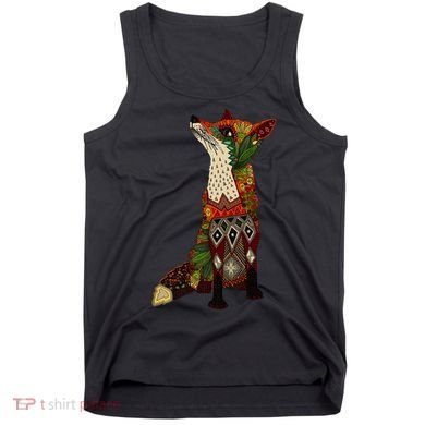 Floral Fox Tank Top