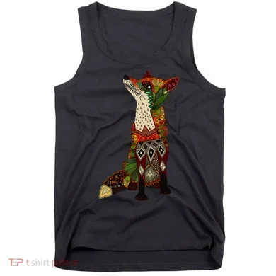 Floral Fox Tank Top