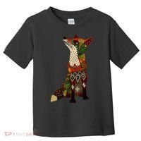 Floral Fox Toddler T-Shirt thumb 0