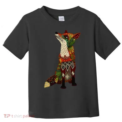 Floral Fox Toddler T-Shirt