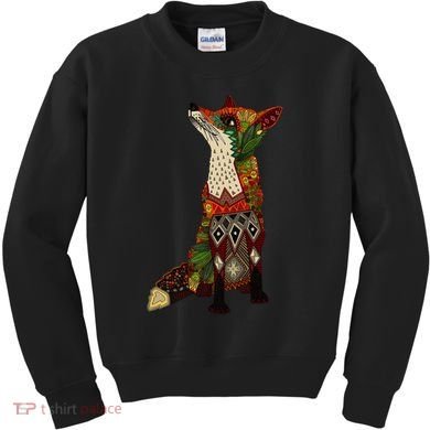 Floral Fox Kids Sweatshirt