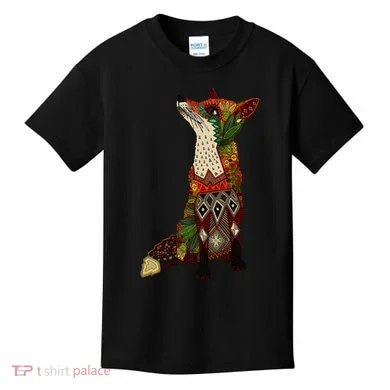 Floral Fox Kids T-Shirt