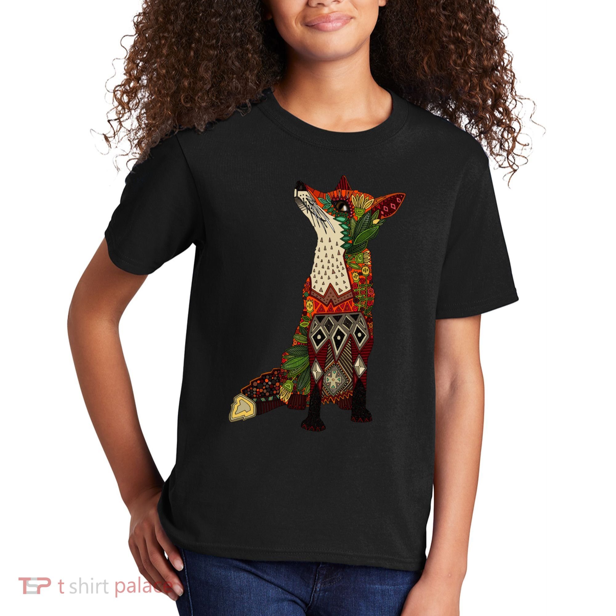 Floral Fox Kids T-Shirt