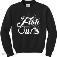 Funny Fishing Kids Sweatshirt thumb 0