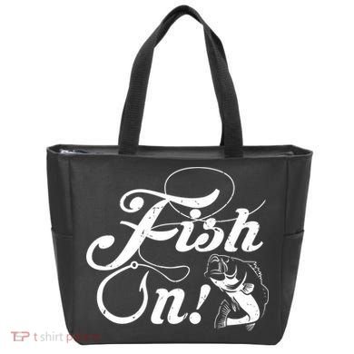 Funny Fishing Tote Bag