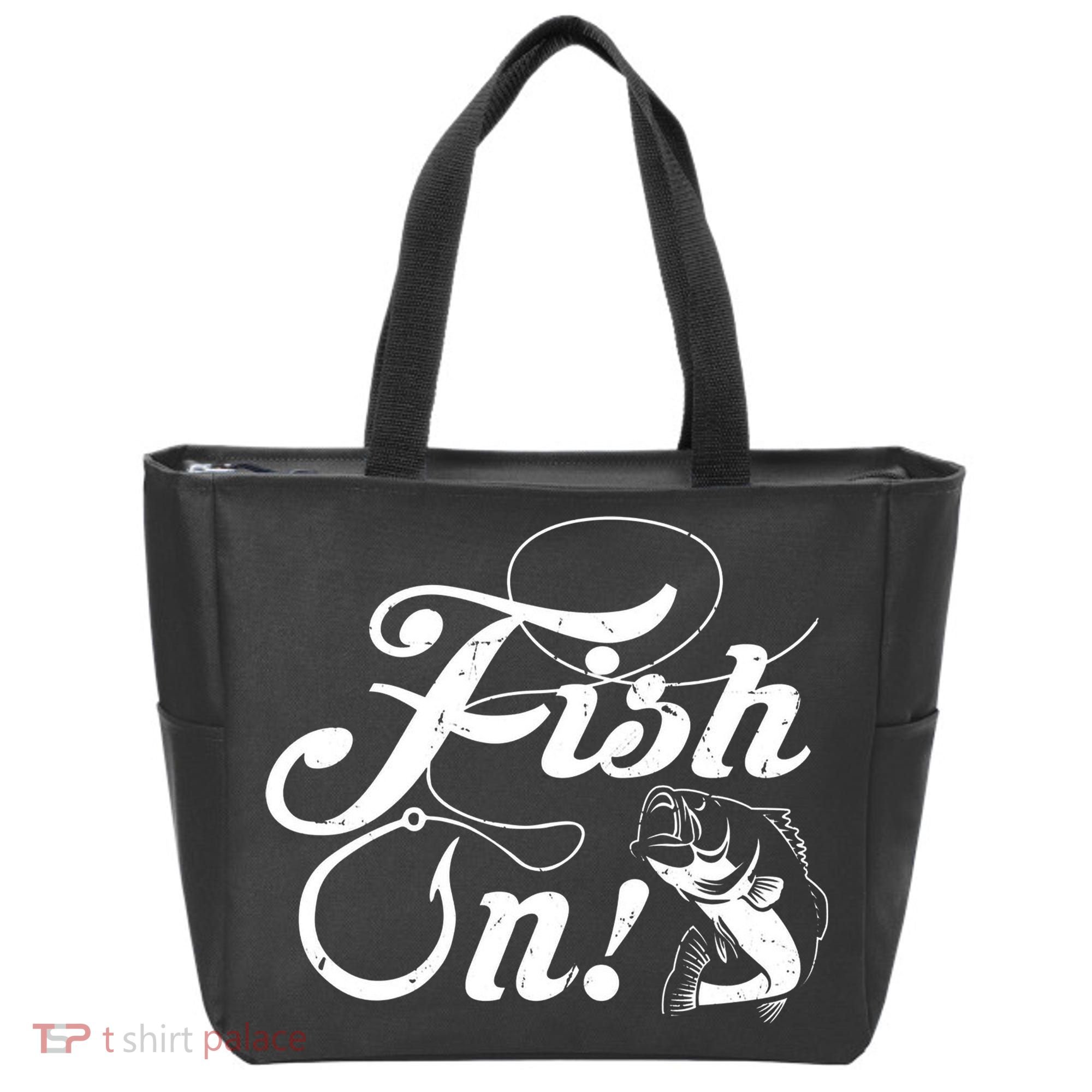 Funny Fishing Tote Bag